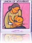 Филателисты будут рады:) Тематическая подборка почтовых марок о кормлении грудью. 